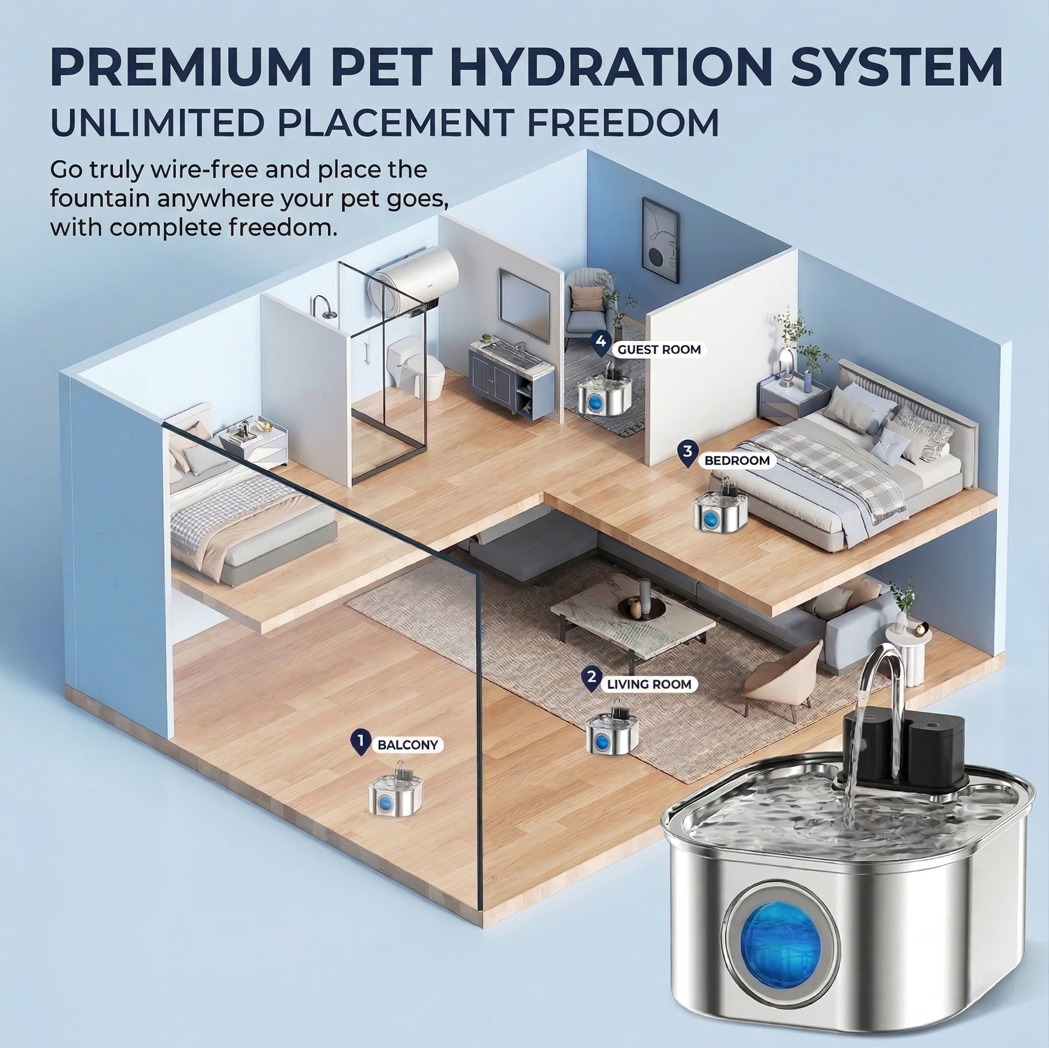 Soothely Smart Pet Water Fountain
